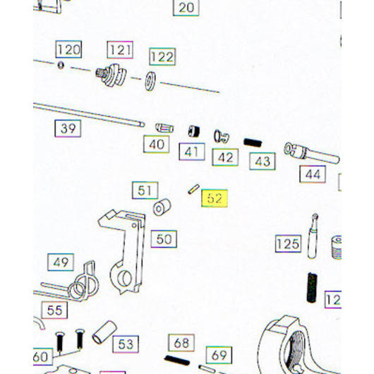 Wei-ETech M4 Part #052 Hammer Roller Pin