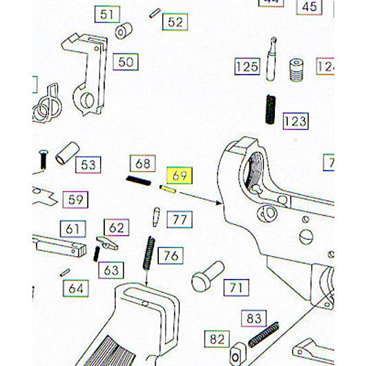 Wei-ETech M4 Part #069 Takedown Pin Detent