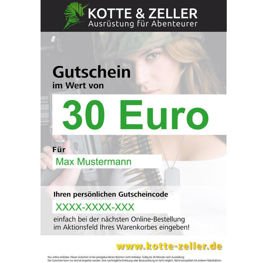 Geschenkgutschein 30,- Euro