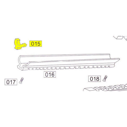 Wei-ETech SOCOM Part #015 Rail Mount