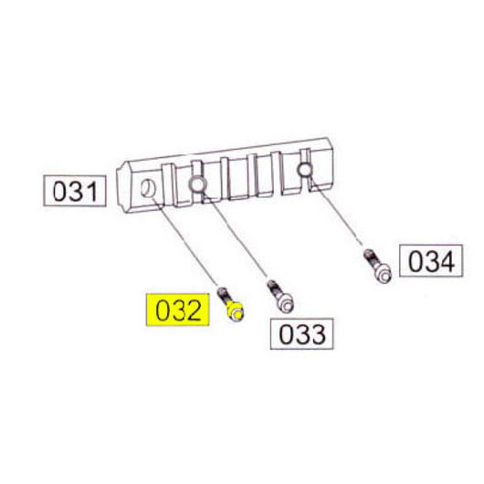 Wei-ETech SOCOM Part #032 Side Rail Screw (2x)