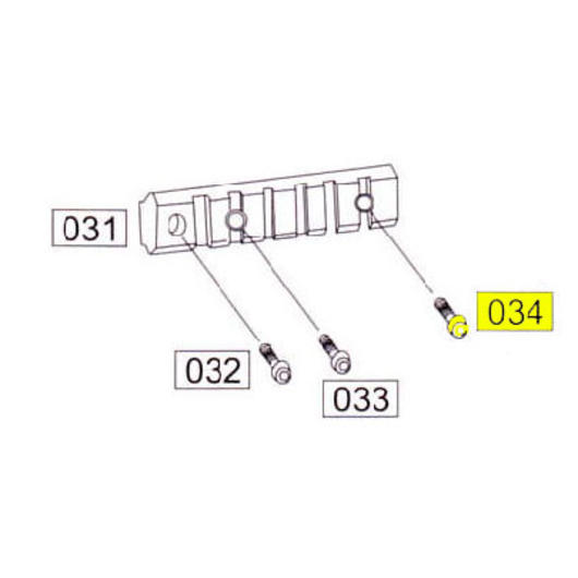 Wei-ETech SOCOM Part #034 Side Rail Screw B (2x)