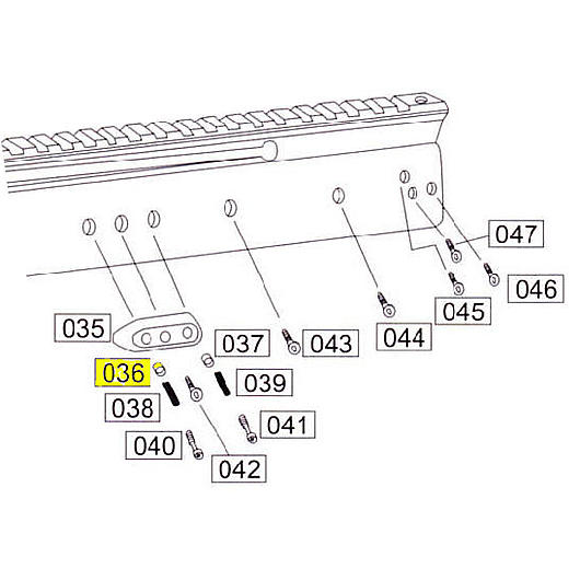 Wei-ETech SOCOM Part #036 Receiver Part C (2x)