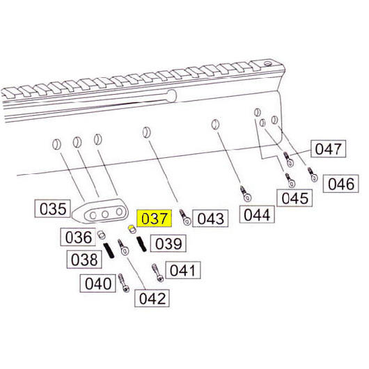 Wei-ETech SOCOM Part #037 Receiver Part D (2x)