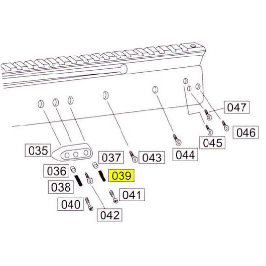 Wei-ETech SOCOM Part #039 Receiver Side Spring B (2x)