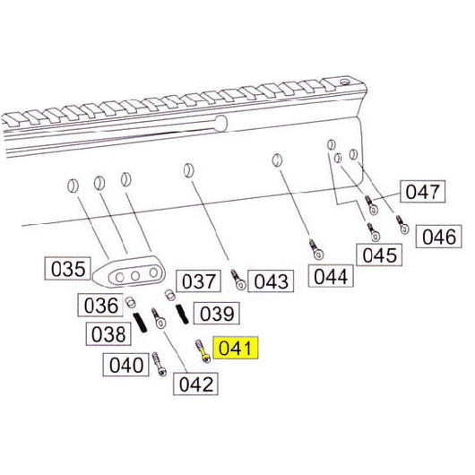 Wei-ETech SOCOM Part #041 Receiver Side Screw B (2x)