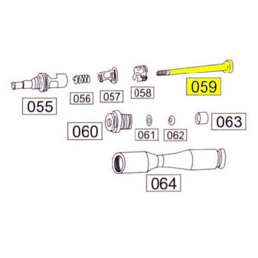 Wei-ETech SOCOM Part Nr.059 Valve Guide Rod