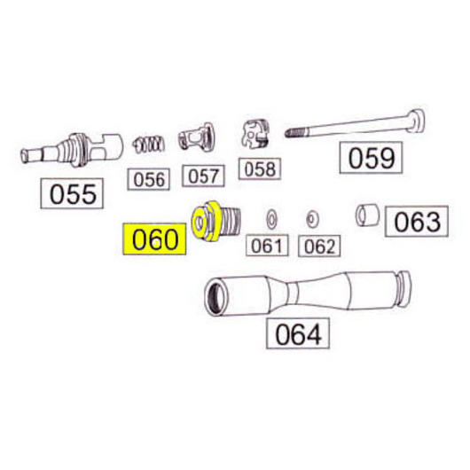 Wei-ETech SOCOM Part Nr.060 Valve Guide Rod Housing and Cover