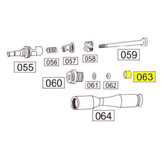 Wei-ETech SOCOM Part Nr.063 Valve Guide Rod Part C