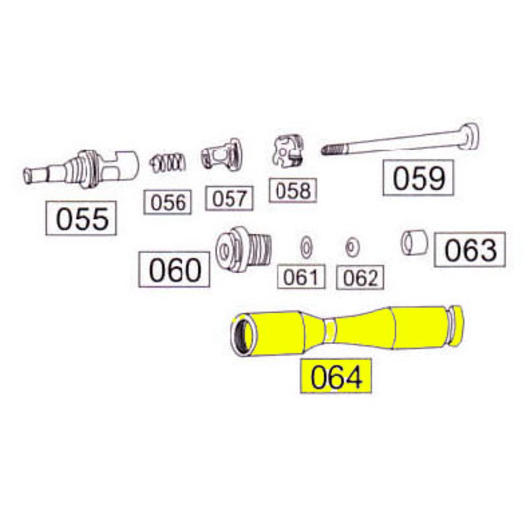 Wei-ETech SOCOM Part Nr.064 Valve Guide Rod Part D