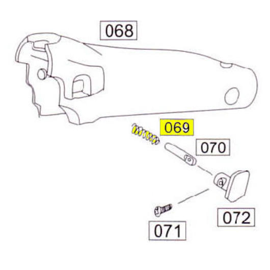 Wei-ETech SOCOM Part Nr.069 Cheek Pad Spring