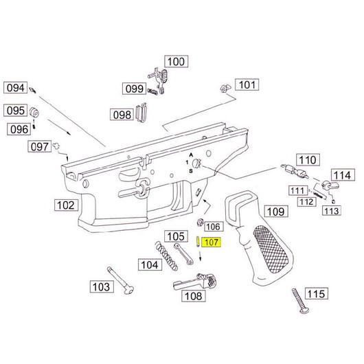 Wei-ETech SOCOM Part #107 Mag Catch Pin