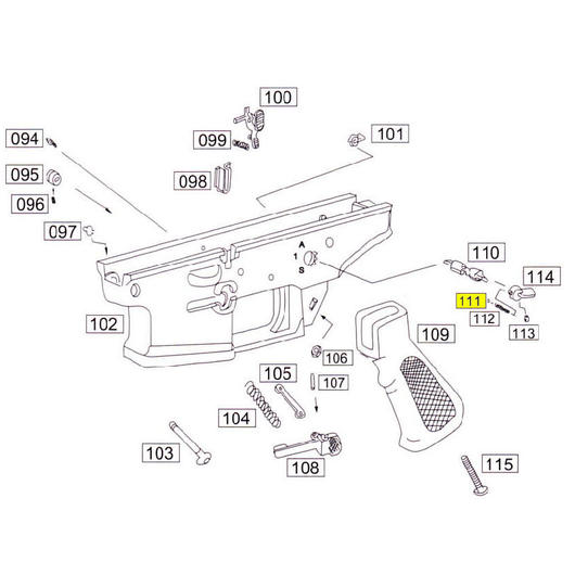 Wei-ETech SOCOM Part #111 Fire Selector Ball