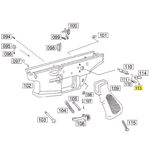 Wei-ETech SOCOM Part #113 Fire Selector Screw